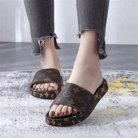 lv sliders women's|louis vuitton slides for ladies.